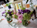 Beautiful wedding floral centrepieces by The French Touch