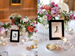 Beautiful wedding floral centrepieces by The French Touch