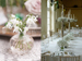 Beautiful wedding floral centrepieces by The French Touch